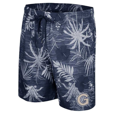 Shop Colosseum Navy Georgetown Hoyas What Else Is New Swim Shorts