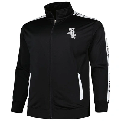 Shop Profile Black Chicago White Sox Big & Tall Tricot Track Full-zip Jacket