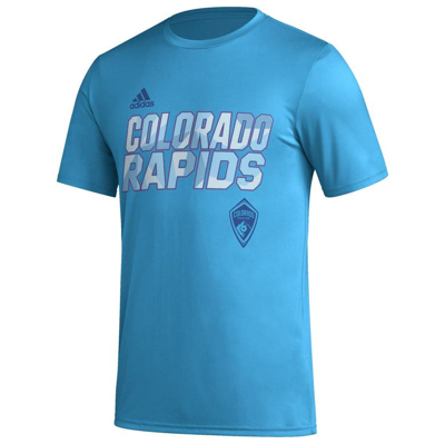 Shop Adidas Originals Adidas Sky Blue Colorado Rapids Team Jersey Hook Aeroready T-shirt In Light Blue