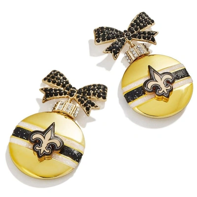 Shop Baublebar New Orleans Saints Ornament Earrings In Gold