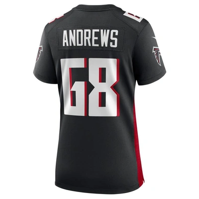 Shop Nike Josh Andrews Black Atlanta Falcons Game Player Jersey