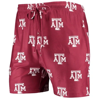 Concepts Sport Men's  Maroon Texas A&m Aggies Flagship Allover Print Jam Shorts In Maroon