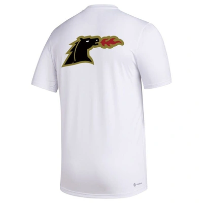 Shop Adidas Originals Adidas White Fc Dallas Team Jersey Hook Aeroready T-shirt