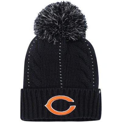 Shop 47 ' Navy Chicago Bears Bauble Cuffed Knit Hat With Pom