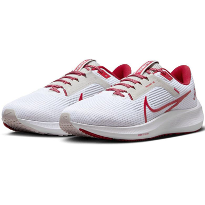 Shop Nike Unisex   White Alabama Crimson Tide Zoom Pegasus 40 Running Shoe