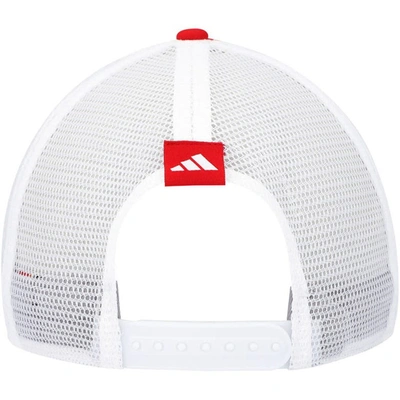 Shop Adidas Originals Adidas Red Louisville Cardinals Phrase Foam Front Trucker Adjustable Hat