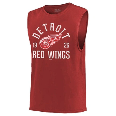 Shop Majestic Threads Red Detroit Red Wings Softhand Muscle Tank Top
