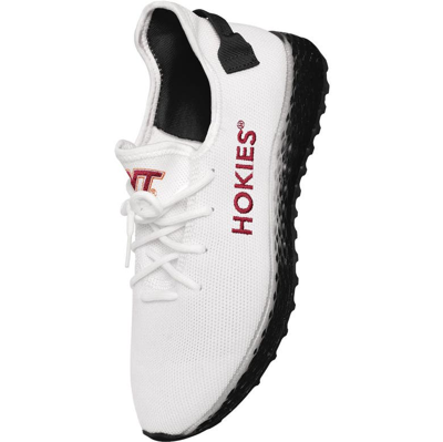 Shop Foco Virginia Tech Hokies Gradient Sole Knit Sneakers In White