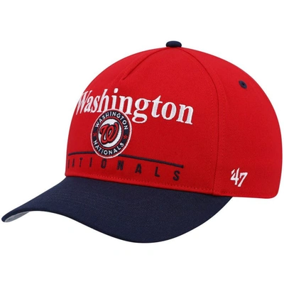 Shop 47 ' Red/navy Washington Nationals Retro Super Hitch Snapback Hat