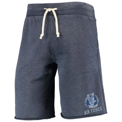 Shop Alternative Apparel Heathered Navy  Air Force Falcons Victory Lounge Shorts In Heather Navy