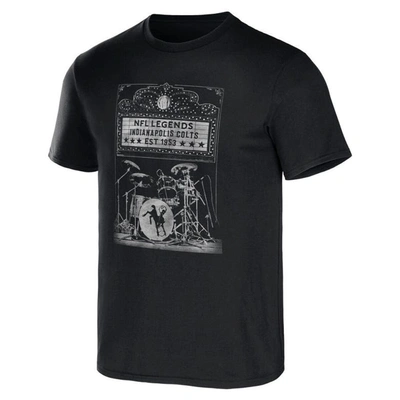 Shop Nfl X Darius Rucker Collection By Fanatics Black Indianapolis Colts Band T-shirt