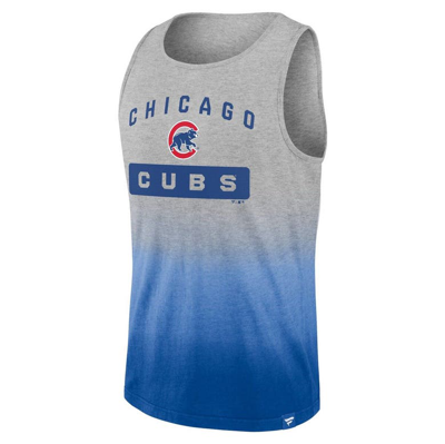Shop Fanatics Branded Gray/royal Chicago Cubs Our Year Tank Top In Heather Gray