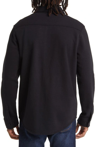 Threads 4 Thought Mika Fleece Button-down Shirt In Black