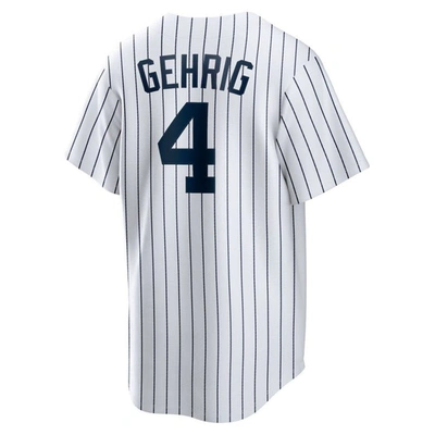 Shop Nike Lou Gehrig White New York Yankees Home Cooperstown Collection Player Jersey