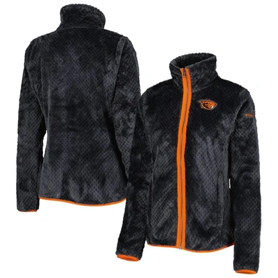 Shop Columbia Black Oregon State Beavers Fireside Ii Sherpa Full-zip Jacket
