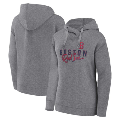 Shop Profile Heather Gray Boston Red Sox Plus Size Pullover Hoodie