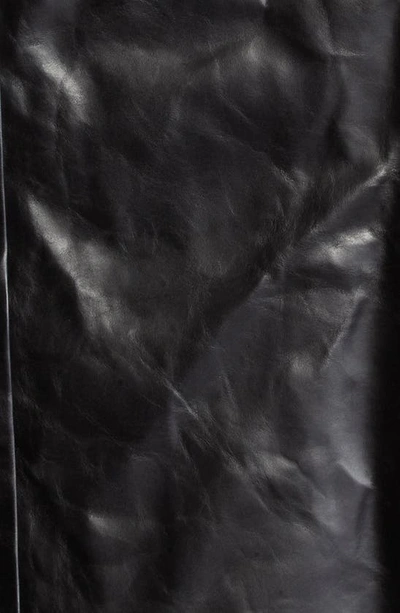 Shop Rick Owens Luxor Drella Crop Leather Jacket In Black