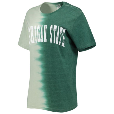 Shop Gameday Couture Green Michigan State Spartans Find Your Groove Split-dye T-shirt