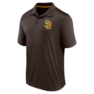 Shop Fanatics Branded  Brown San Diego Padres Fitted Polo