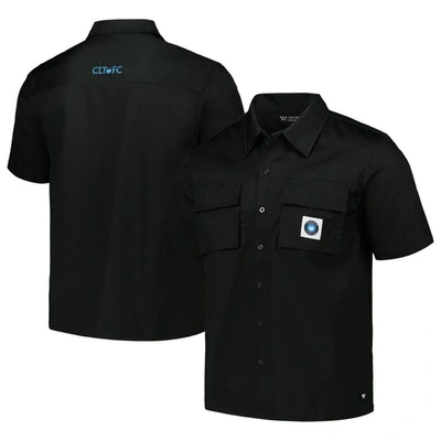 Shop The Wild Collective Black Charlotte Fc Utility Button-up Shirt