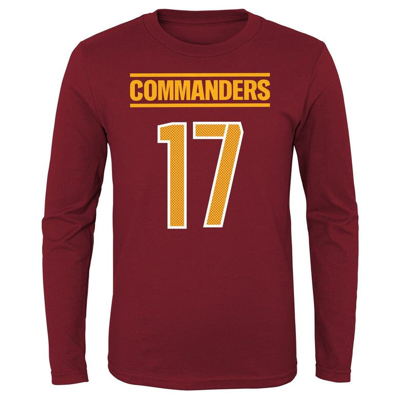 Shop Outerstuff Youth Terry Mclaurin Burgundy Washington Commanders Mainliner Player Name & Number Long Sleeve T-shi