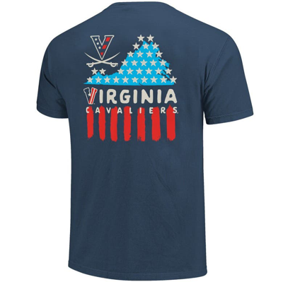 Shop Image One Navy Virginia Cavaliers Red, White & Hoo T-shirt
