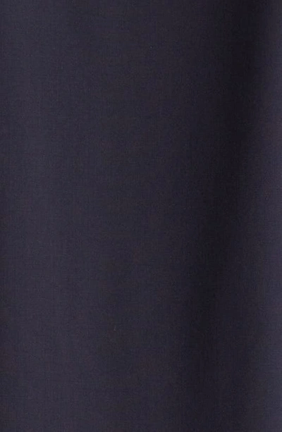 Shop Thom Browne Four-bar Slim Fit Wool Shirt In Dark Blue