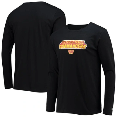 Shop New Era Black Washington Commanders Long Sleeve T-shirt
