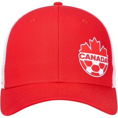 Shop Nike Red Canada Soccer Classic99 Trucker Snapback Hat