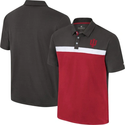 Shop Colosseum Charcoal Indiana Hoosiers Two Yutes Polo