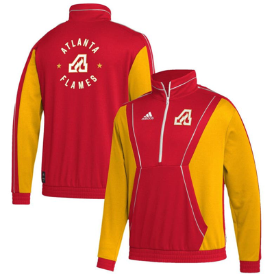 Shop Adidas Originals Adidas Red Atlanta Flames Team Classics Half-zip Jacket