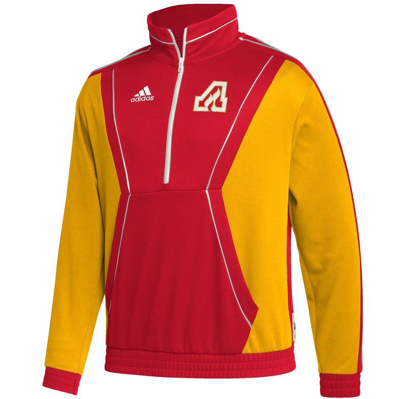 Shop Adidas Originals Adidas Red Atlanta Flames Team Classics Half-zip Jacket