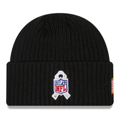 Shop New Era Youth  Black Los Angeles Chargers 2022 Salute To Service Knit Hat