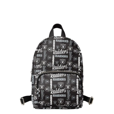 Shop Foco Youth  Black Las Vegas Raiders Repeat Brooklyn Mini Backpack