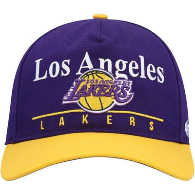 Shop 47 ' Purple/gold Los Angeles Lakers Super Hitch Adjustable Hat