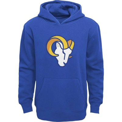 Shop Outerstuff Youth Royal Los Angeles Rams Prime Pullover Hoodie