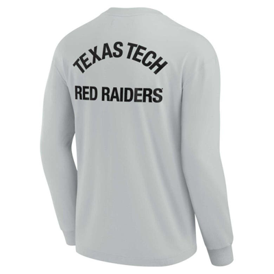 Shop Fanatics Signature Unisex  Gray Texas Tech Red Raiders Elements Super Soft Long Sleeve T-shirt