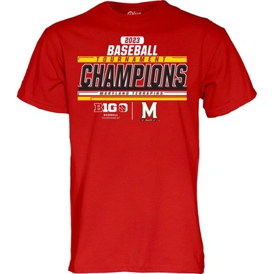 Shop Blue 84 Red Maryland Terrapins 2023 Big 10 Baseball Conference Tournament Champions T-shirt