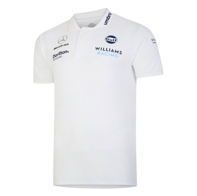 Shop Umbro White Williams Racing Cvc Media Polo