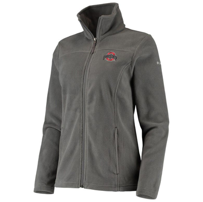 Shop Columbia Charcoal Ohio State Buckeyes Give & Go Ii Fleece Full-zip Jacket