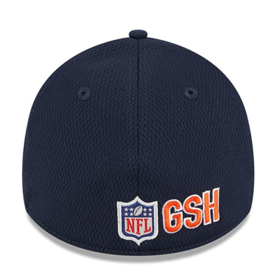 New Era Navy Chicago Bears 2023 Nfl Training Camp Alternate Logo 39thirty Flex Fit Hat In Navy