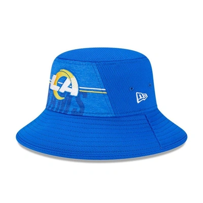 Shop New Era Royal Los Angeles Rams 2023 Nfl Training Camp Stretch Bucket Hat