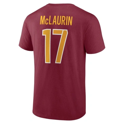 Shop Fanatics Branded Terry Mclaurin Burgundy Washington Commanders Player Icon Name & Number T-shirt