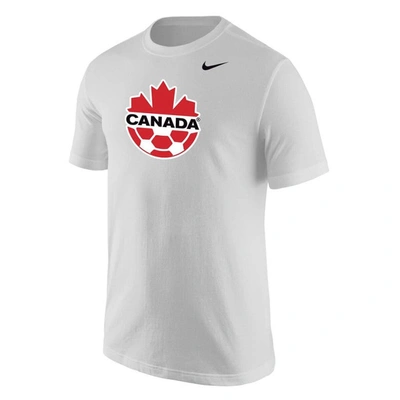 Shop Nike White Canada Soccer Core T-shirt
