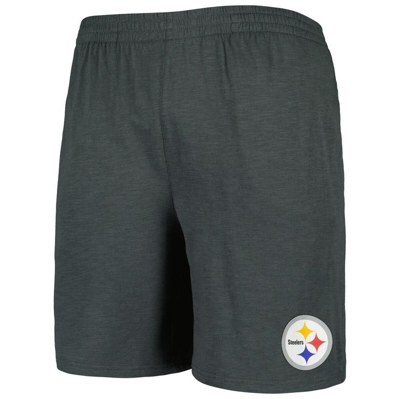Shop Concepts Sport Charcoal/white Pittsburgh Steelers Downfield T-shirt & Shorts Sleep Set