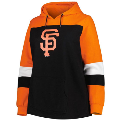 Shop Profile Black San Francisco Giants Plus Size Colorblock Pullover Hoodie