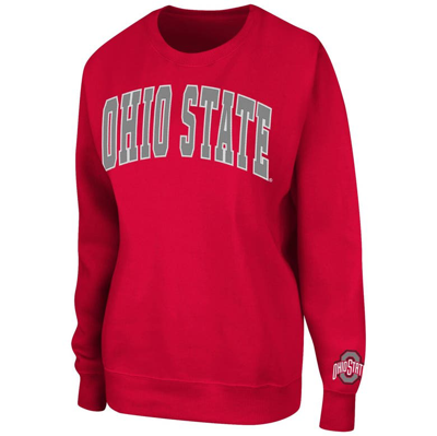 Shop Colosseum Scarlet Ohio State Buckeyes Campanile Pullover Sweatshirt