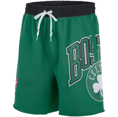 Shop Nike Kelly Green Boston Celtics 75th Anniversary Courtside Fleece Shorts