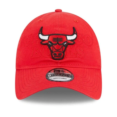 Shop New Era Red Chicago Bulls 2023 Nba Draft 9twenty Adjustable Hat