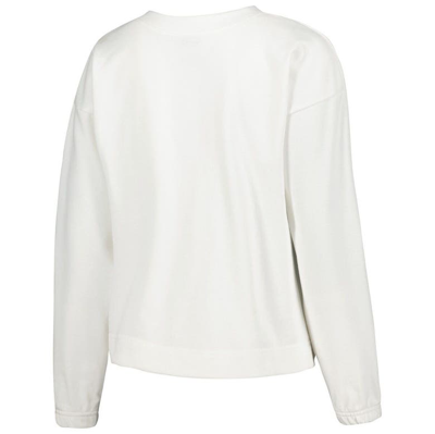 Shop Concepts Sport White North Carolina Tar Heels Sunray Notch Neck Long Sleeve T-shirt & Shorts Set